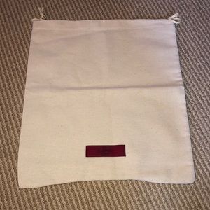 Valentino Cream Canvas Dustbag 11 3/4x13 1/2